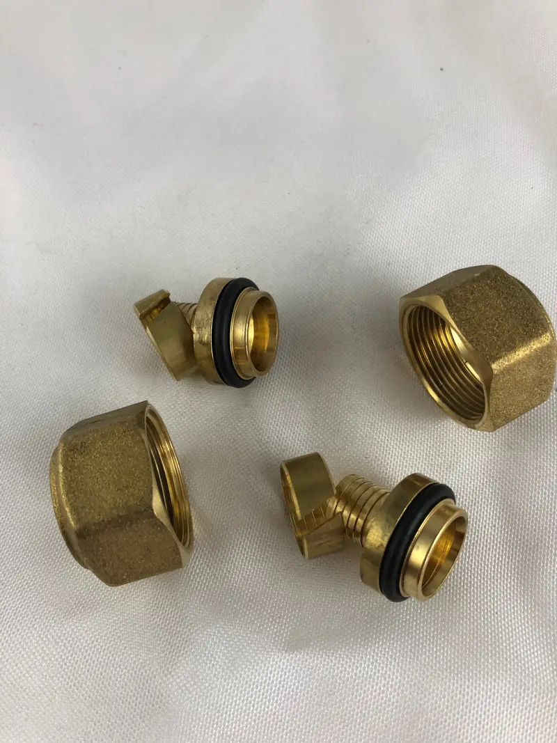 1/2-Inch Brass Compression Coupling Fitting 1