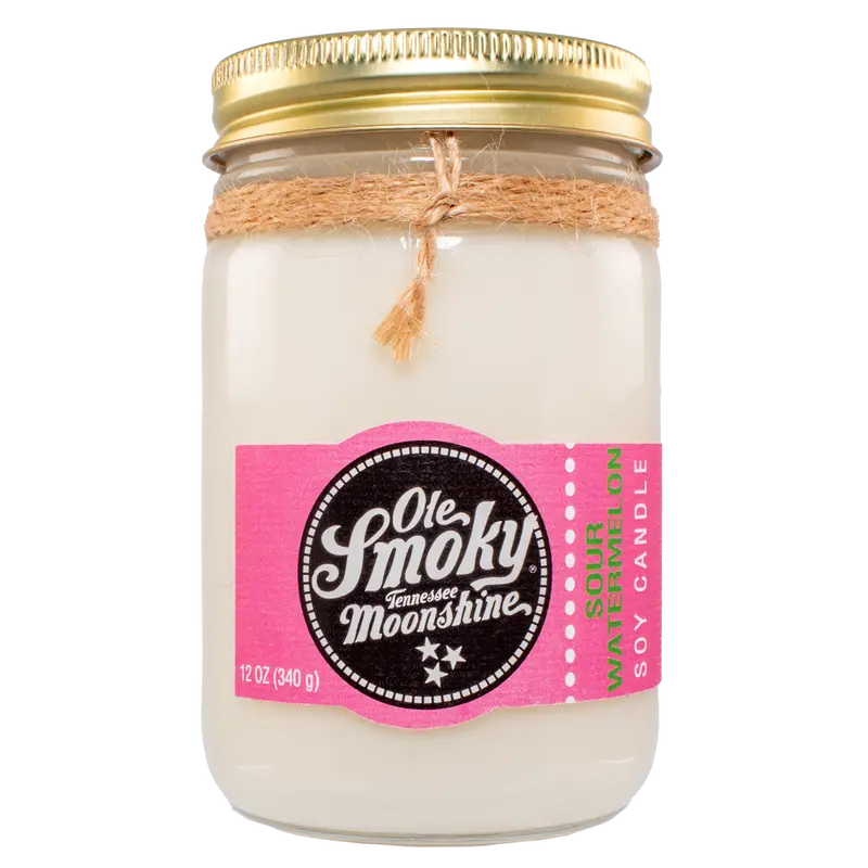 12 Oz Mason Jar Candle – Sour Watermelon 1