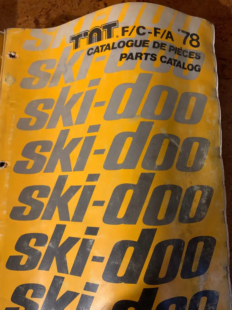 1978 Ski-Doo Tnt Illustrated Spare Parts Catalog 1