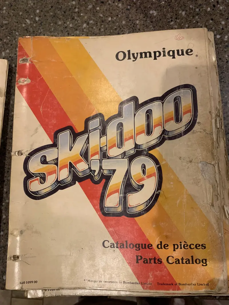 1979 Ski-Doo Olympique Technical Parts Reference 1