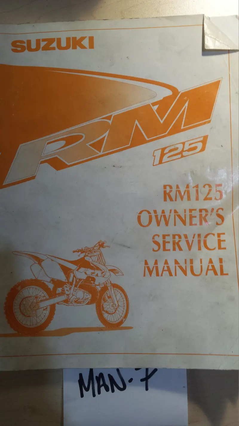 1998 Suzuki Rm125 Service Manual (Oem) 1
