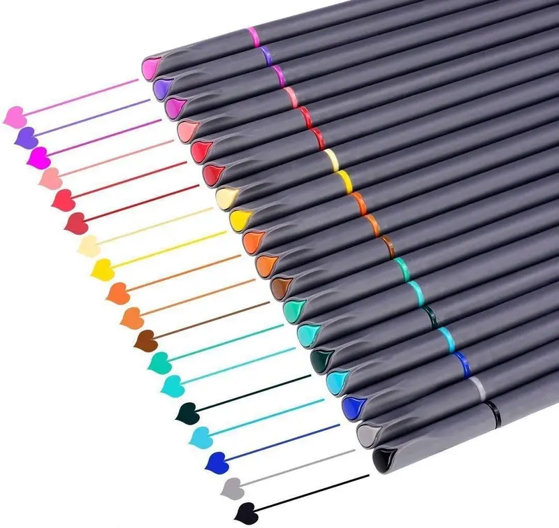 24-Color Fine Liner Drawing Pens Set For Journaling, Sketching, And Detail Work 1