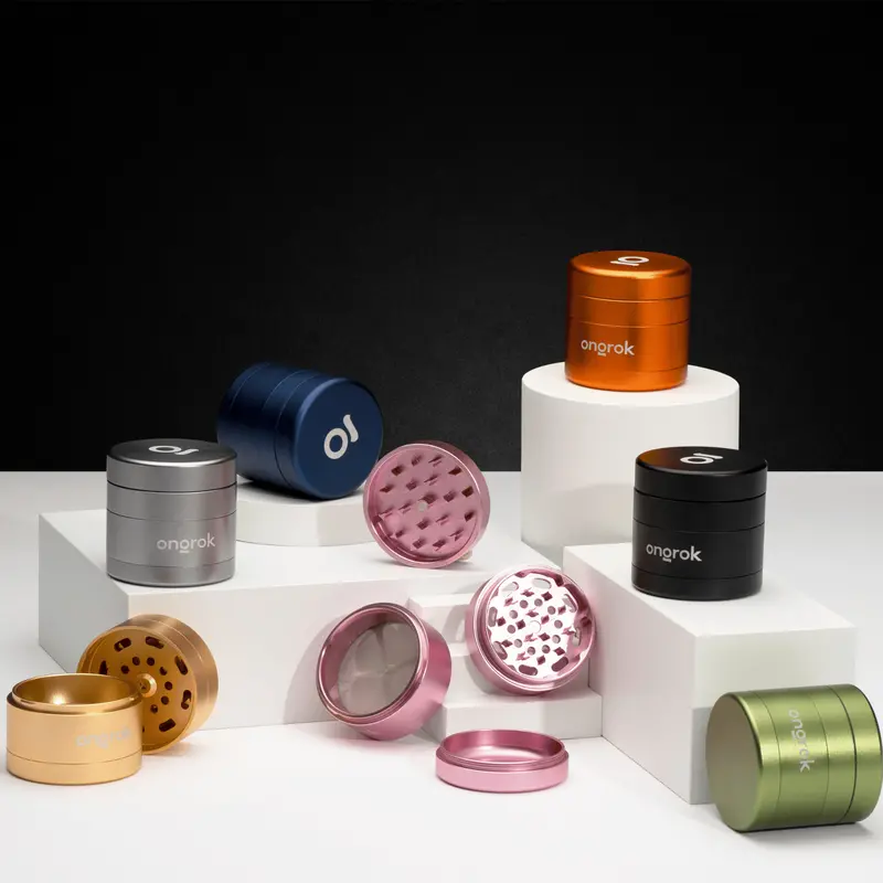 4-Piece Precision Ez Grinder Set – High-Grade Aluminum 1