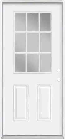 9-Lite Insulated Steel Entry Door – 36 In X 80 In 1