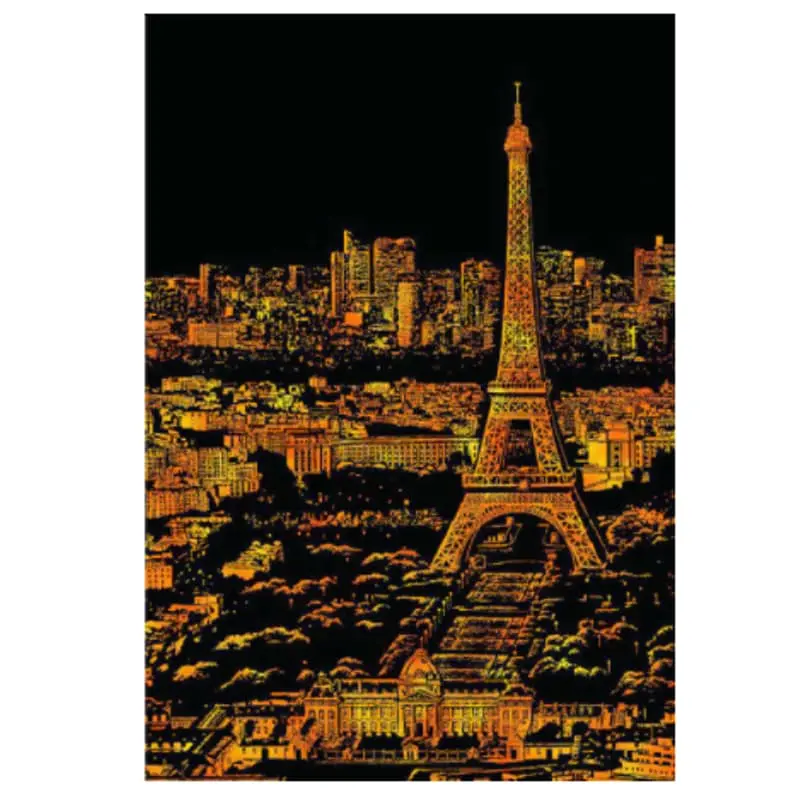 A3 Scratch-Off World Travel Poster Featuring Iconic Cities And Landmarks 1