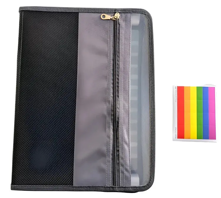 A4 Expandable Book-Style File Organizer – 12 Compartment Design 1