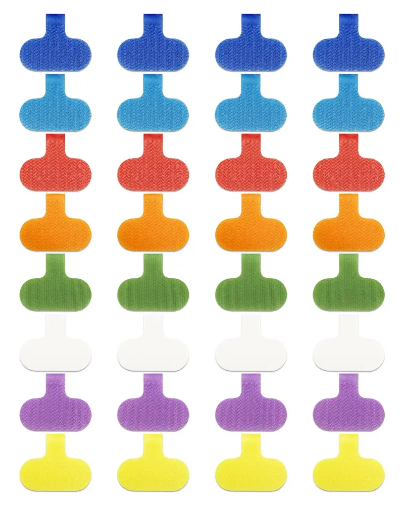 Adhesive-Free Write-On Cable Labels – 32-Piece Easy-Apply Kit 1
