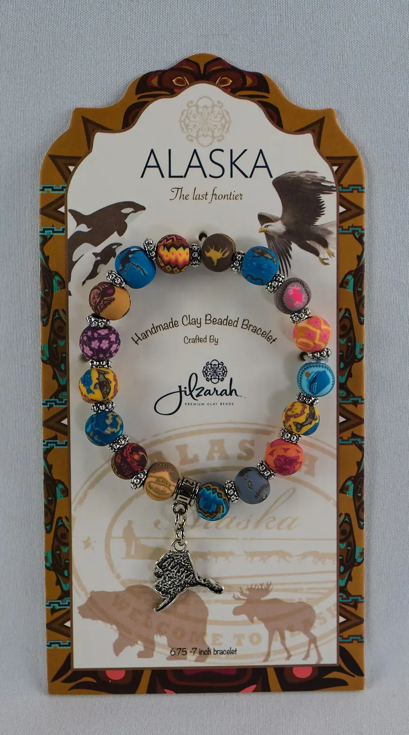 Alaska Clay Beaded Bracelet – Artisan-Crafted Polymer Clay Jewelry 1