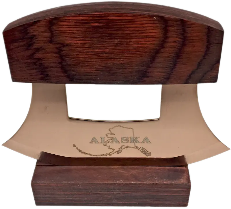 Alaska Map Ulu Knife – Copper-Handled Traditional Tool 1