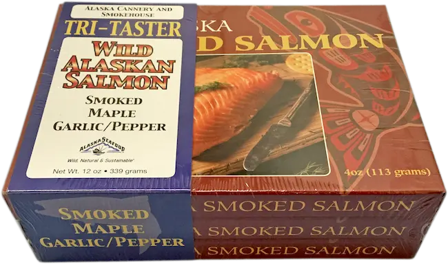 Alaska Smoked Salmon Tri-Pack – Variety Gift Set 1
