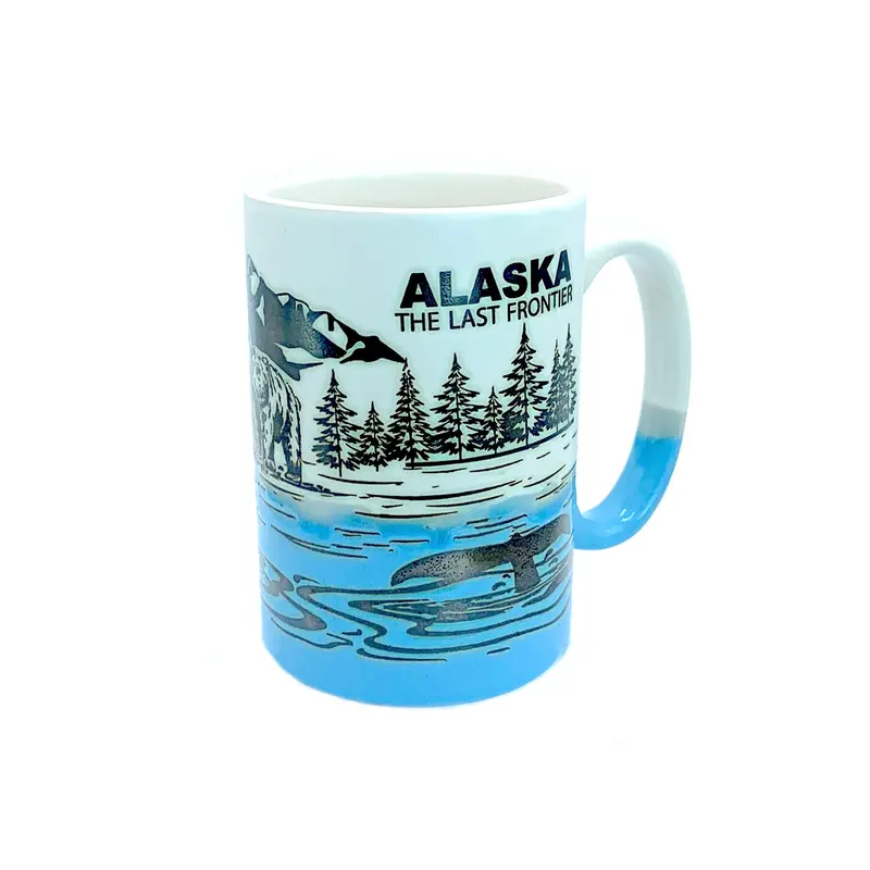 Alaska The Last Frontier Ceramic Mug – Bold State-Themed Drinkware 1
