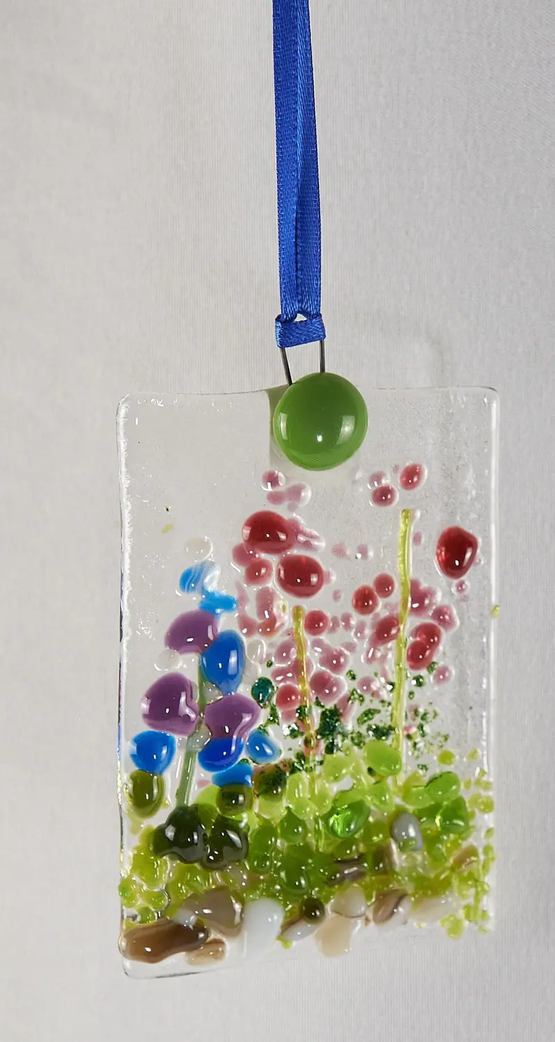 Alaska Wildflower Glass Christmas Ornament – 2 X 3 Inches 1