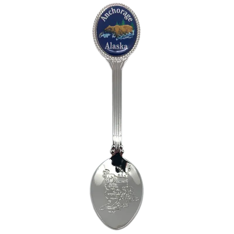 Anchorage Bear Collector Spoon For Souvenir Enthusiasts 1