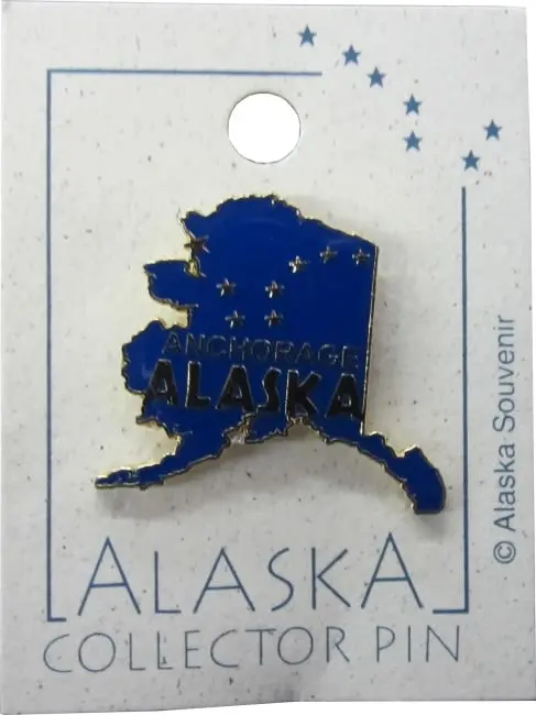 Anchorage City Map Tie Tack – Miniature Alaska Geography Accessory 1