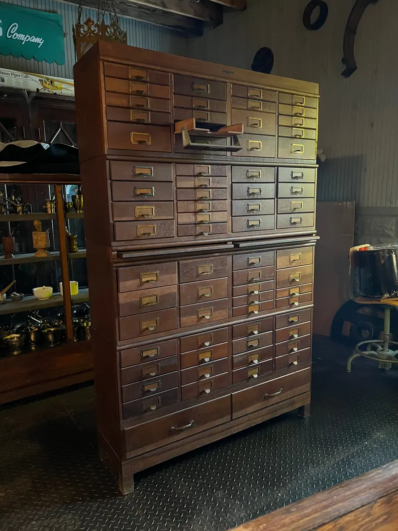 Antique P.A. Wetzel & Sons Stacking File Cabinet 1