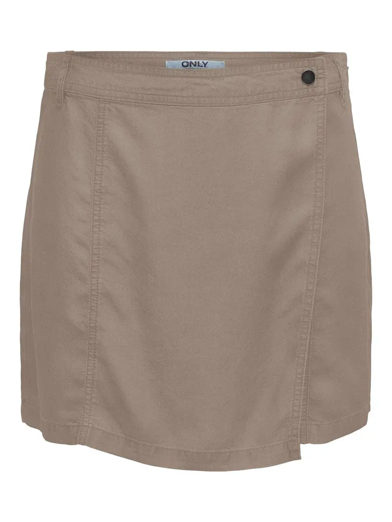 Aris Sand-Colored Woven Wrap Skort 1