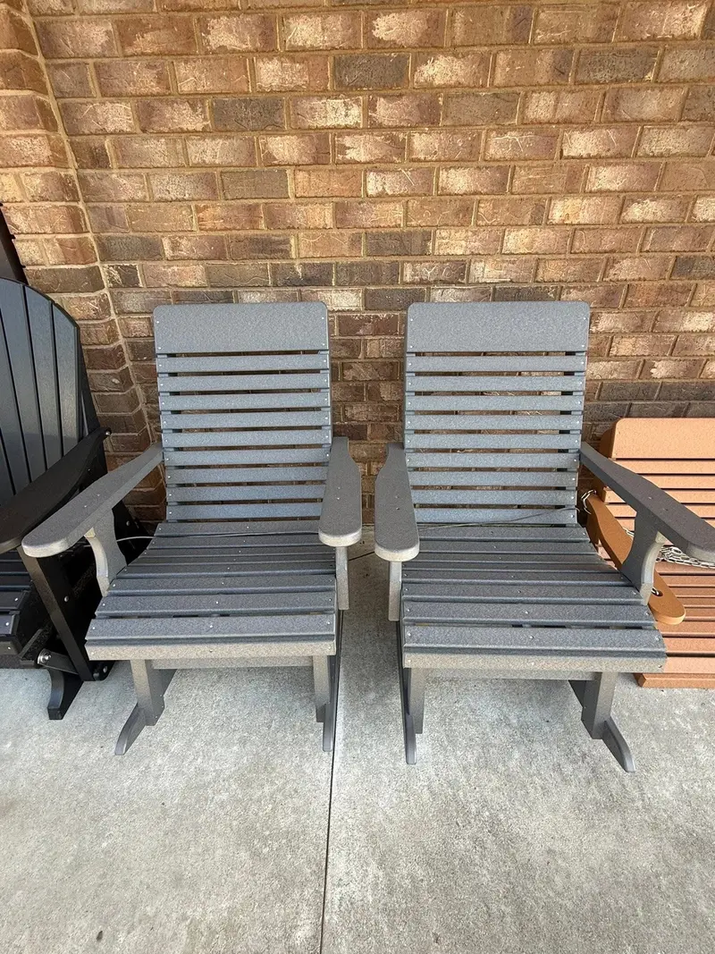 Artisan-Crafted Amish Rocking Chair – Indoor/Outdoor Solid Wood Rocker 1