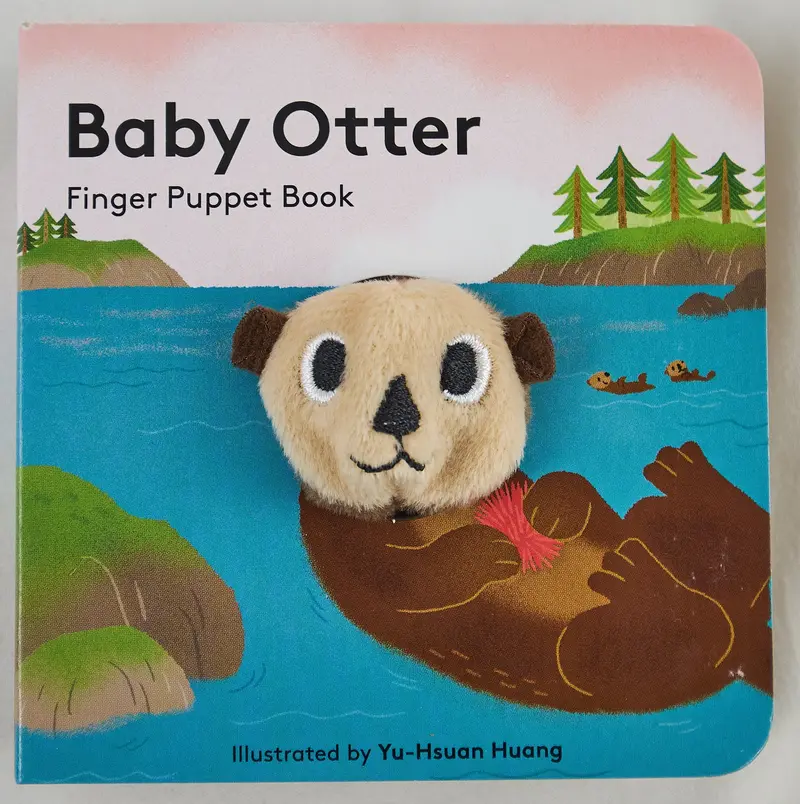 Baby Otter Finger Puppet Board Book For Toddlers 1