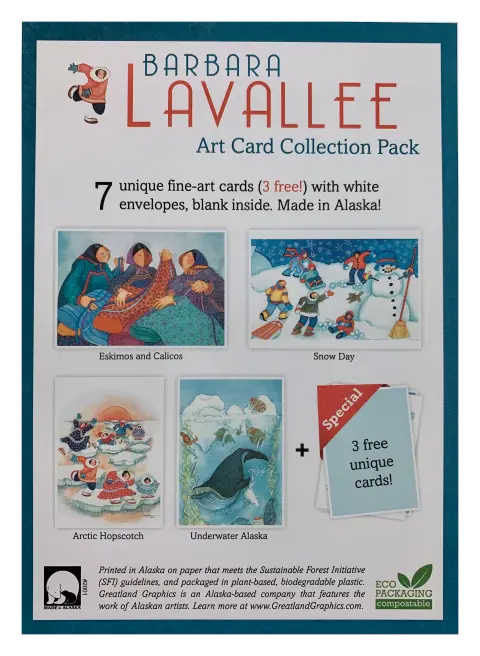 Barbara Lavallee Alaska Art Card Collection – Set Of 7 Illustrated Cards 1