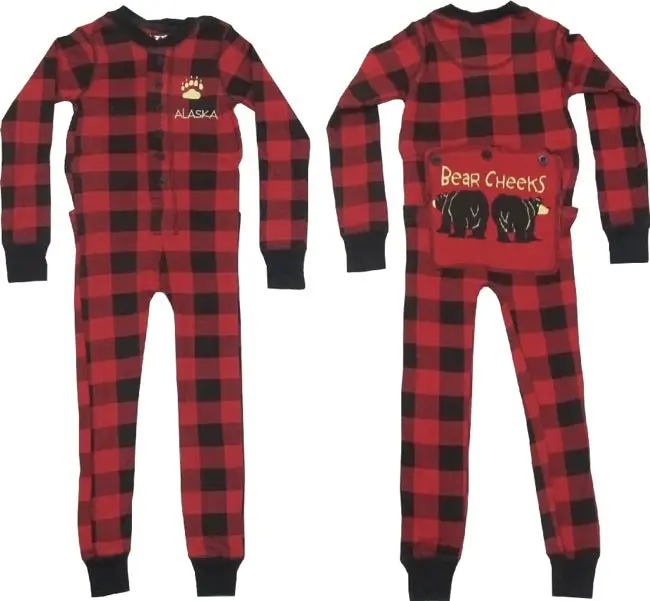 Bear-Butt Graphic Flapjack-Style Infant Bodysuit 1