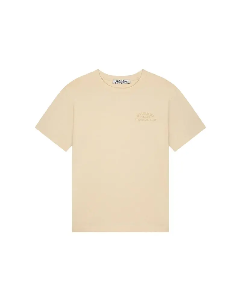 Beige Paradise Crew-Neck T-Shirt 1