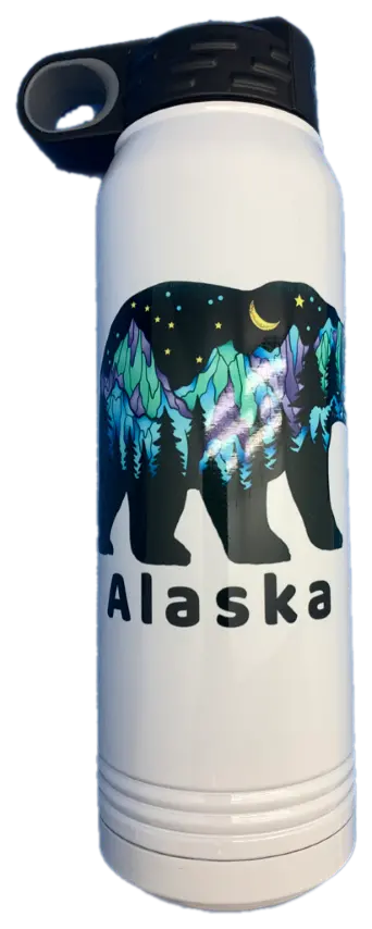 Big Dipper Bear Insulated Water Bottle – 30 Oz Stainless Steel 1
