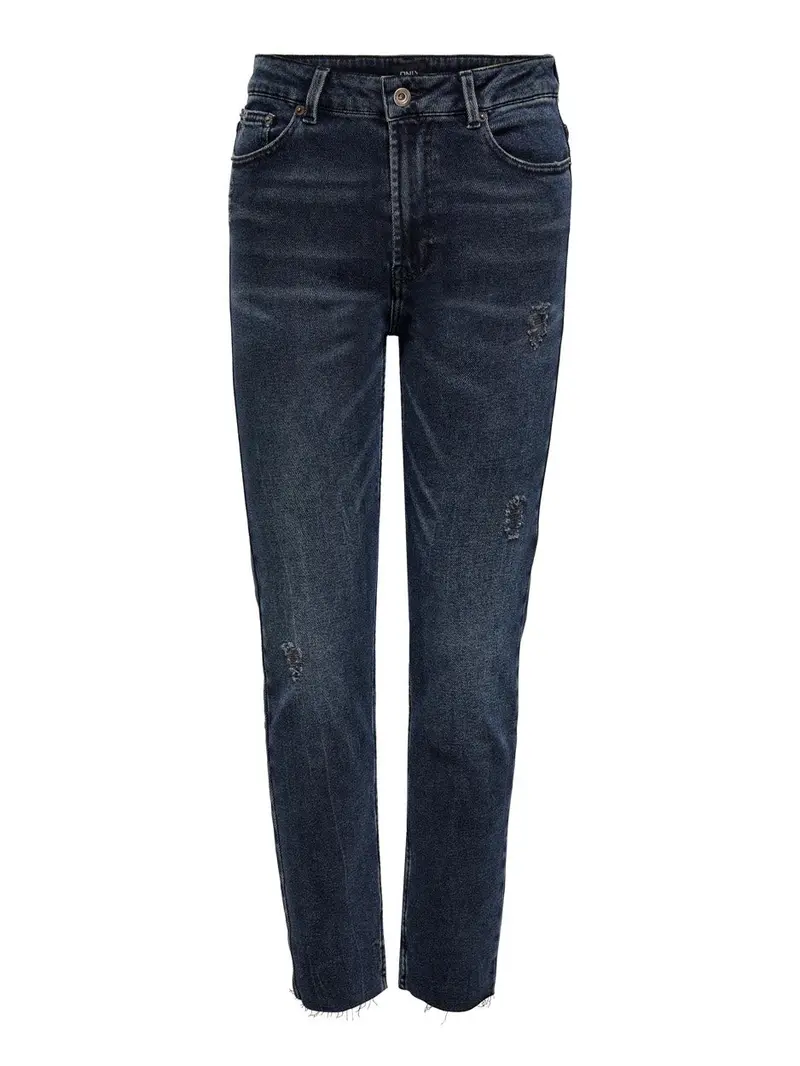 Blue Denim High-Waisted Wide-Leg Jeans – Onl Emily Life Series 1