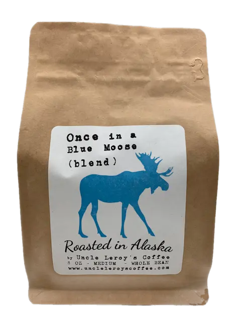 Blue Moose Blend Gourmet Coffee – 8 Oz Bag 1