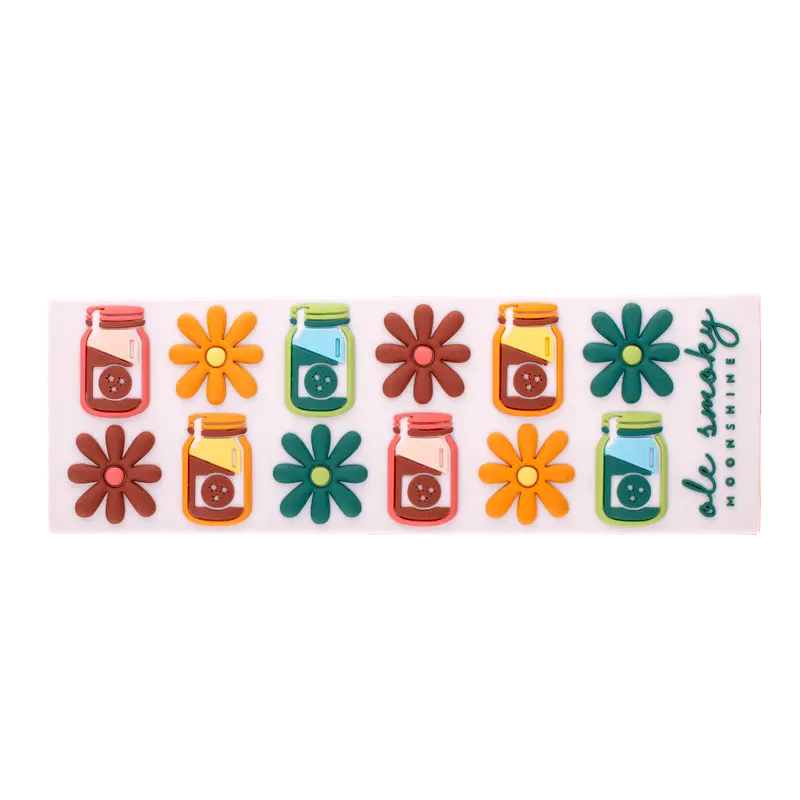 Booze & Blooms Silicone Refrigerator Magnet 1