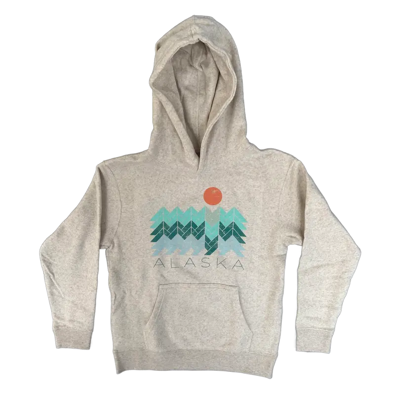 Bumpy Roads Mountain Hoodie For Kids – Oat Color 1