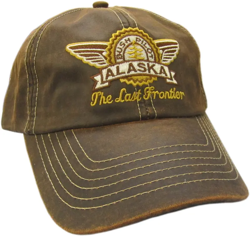 Bush Pilot Oilskin Embroidered Trucker Hat 1