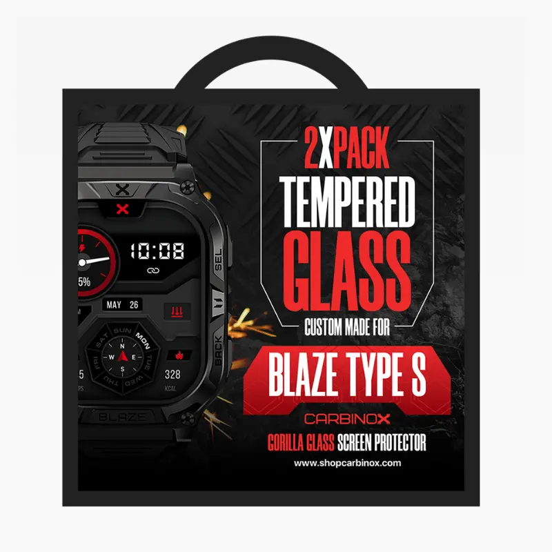 Carbinox Blaze Type S Tempered Screen Protectors (2-Pack) 1