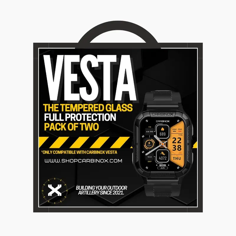 Carbinox Vesta Tempered Glass Screen Protectors (2-Pack) 1