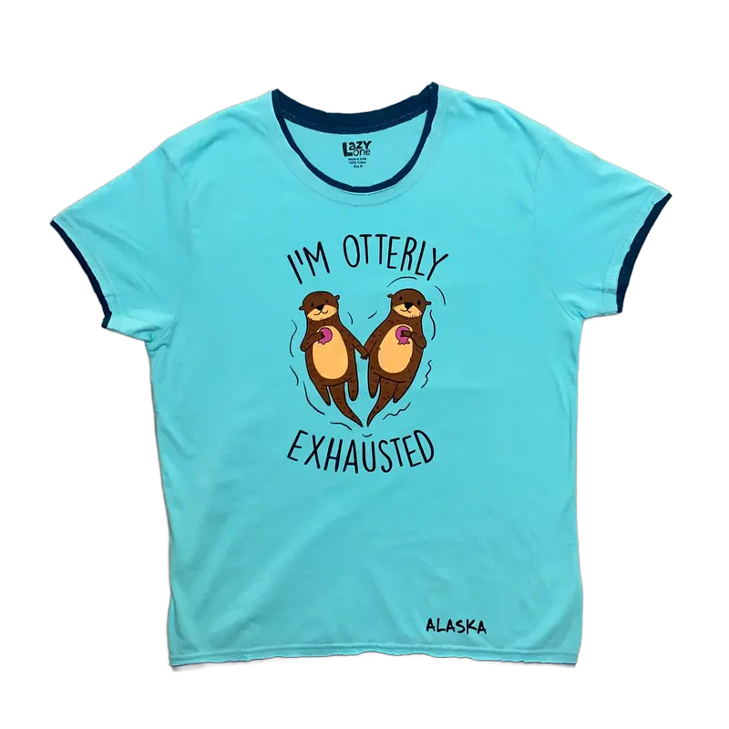 Casual Otter-Theme Women’S Pajama T-Shirt 1