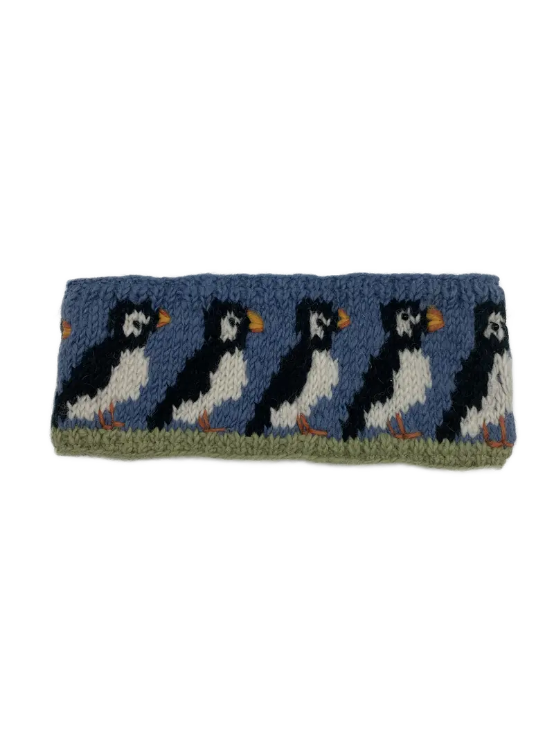 Circus Of Puffins Wool Knit Headband – Cozy Cold-Weather Accessory 1