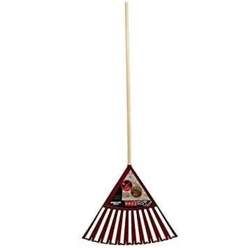 Clog-Resistant Leaf Rake With Wide, Flexible Tines 1