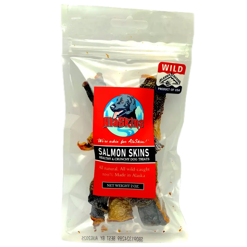 Crunchy Salmon Skin Dog Treats (2 Oz) 1