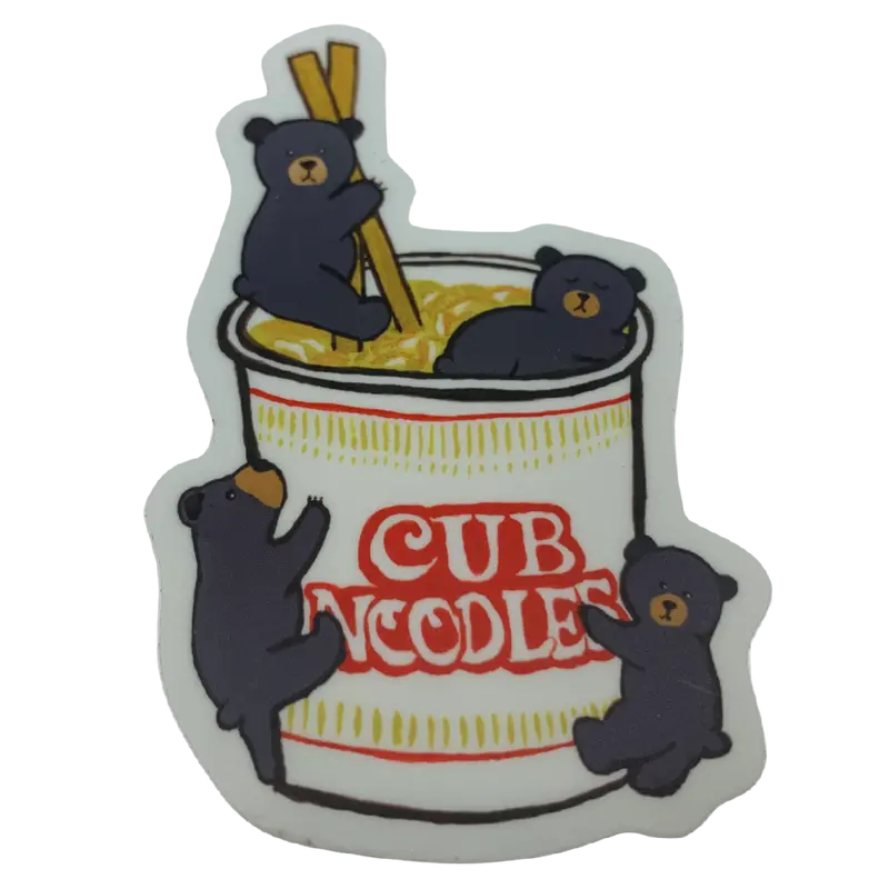 Cub Of Noodles Vinyl Decal Sticker 1
