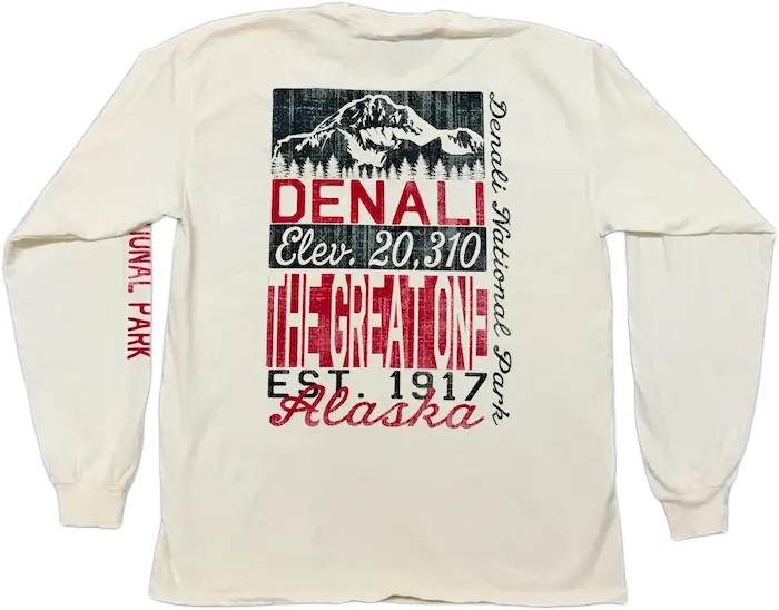 Denali Granite & Lake T-Shirt – Minimalist Alaska Nature Design 1