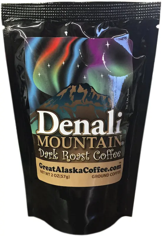 Denali Mountain Roast Coffee – 2 Oz Sample Pack 1