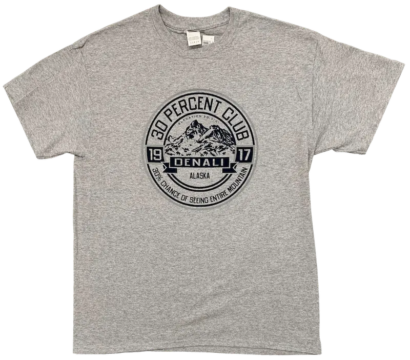 Denali National Park '30 Percent Club' T-Shirt 1