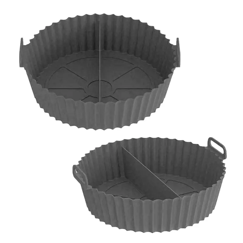 Divided Silicone Air Fryer Liner – 2-Piece Set 1