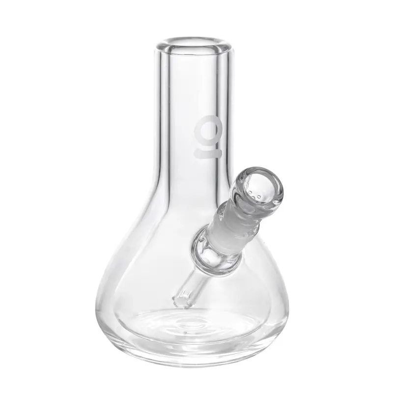 Double-Walled Frosted Glass Water Pipe For Smooth Hits 1