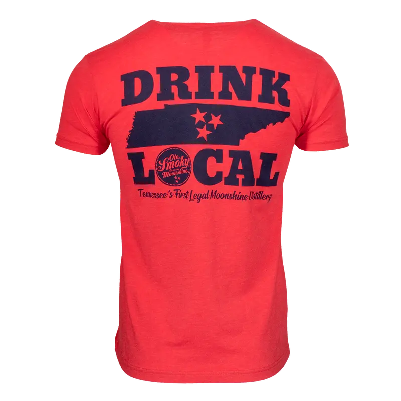 ‘Drink Local’ Vintage-Style Graphic T-Shirt 1