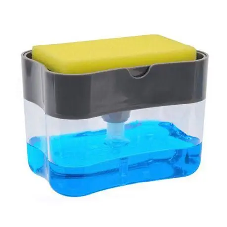 Dual-Function Soap Dispenser And Sponge Holder Caddy 1