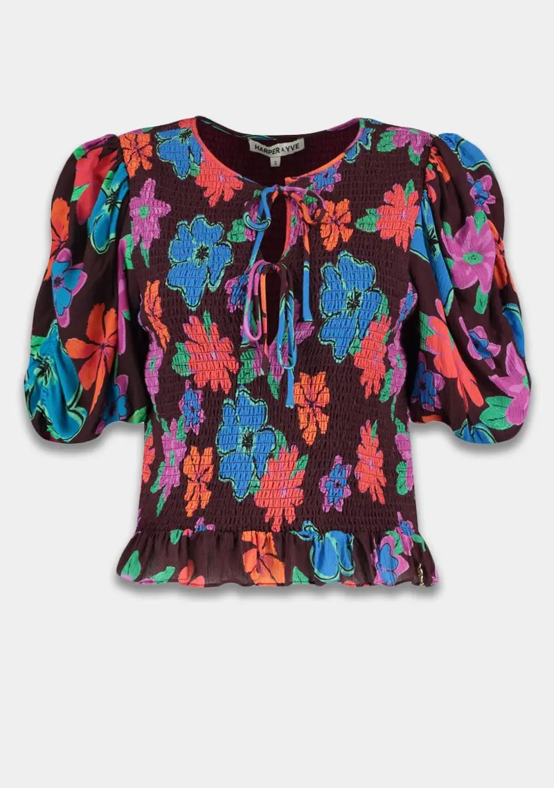 Elin Women'S Multicolor Short-Sleeve Top 1