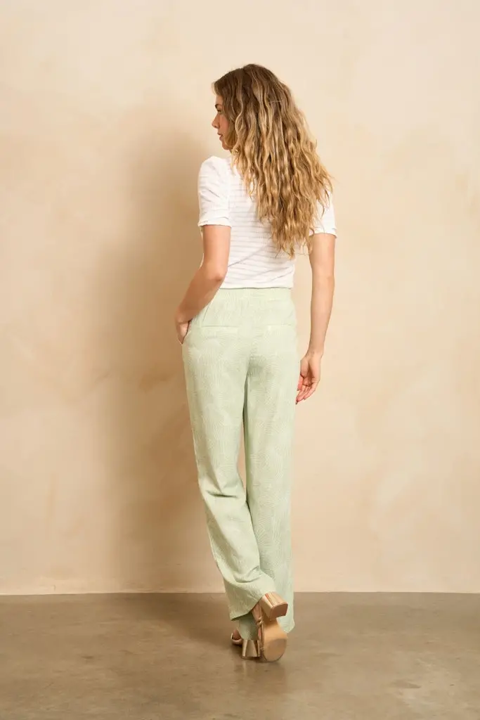 Elune Relaxed-Fit Trousers – Mint Green 1