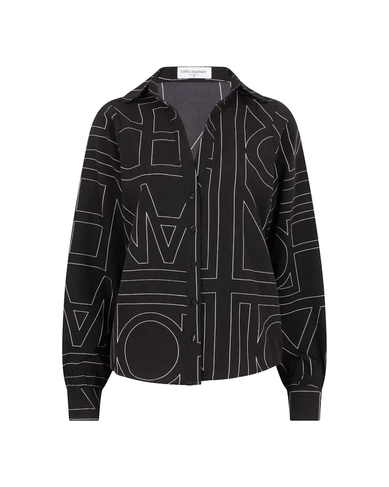 Eve Printed Blouse In Black 1