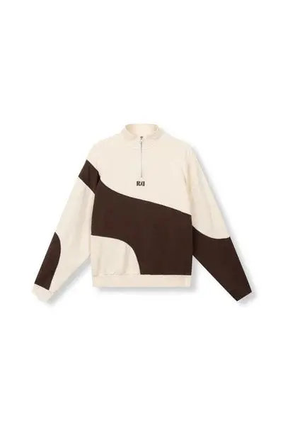 Fadey Oversized Checked Shirt In Brown Print 1