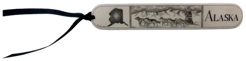 Faux Ivory Dog Team Family Bookmark 1